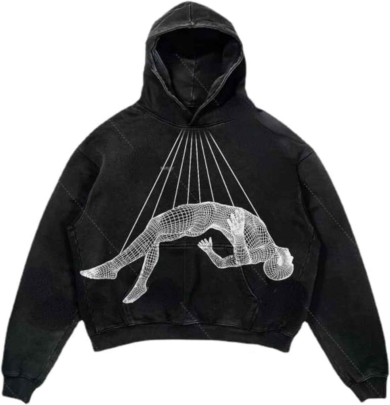 Halloween Y2K Hoodie Gothic Casual Alphabet Blast Print Pattern Skull Fashion Hoodie Men Harajuku Men Clothing