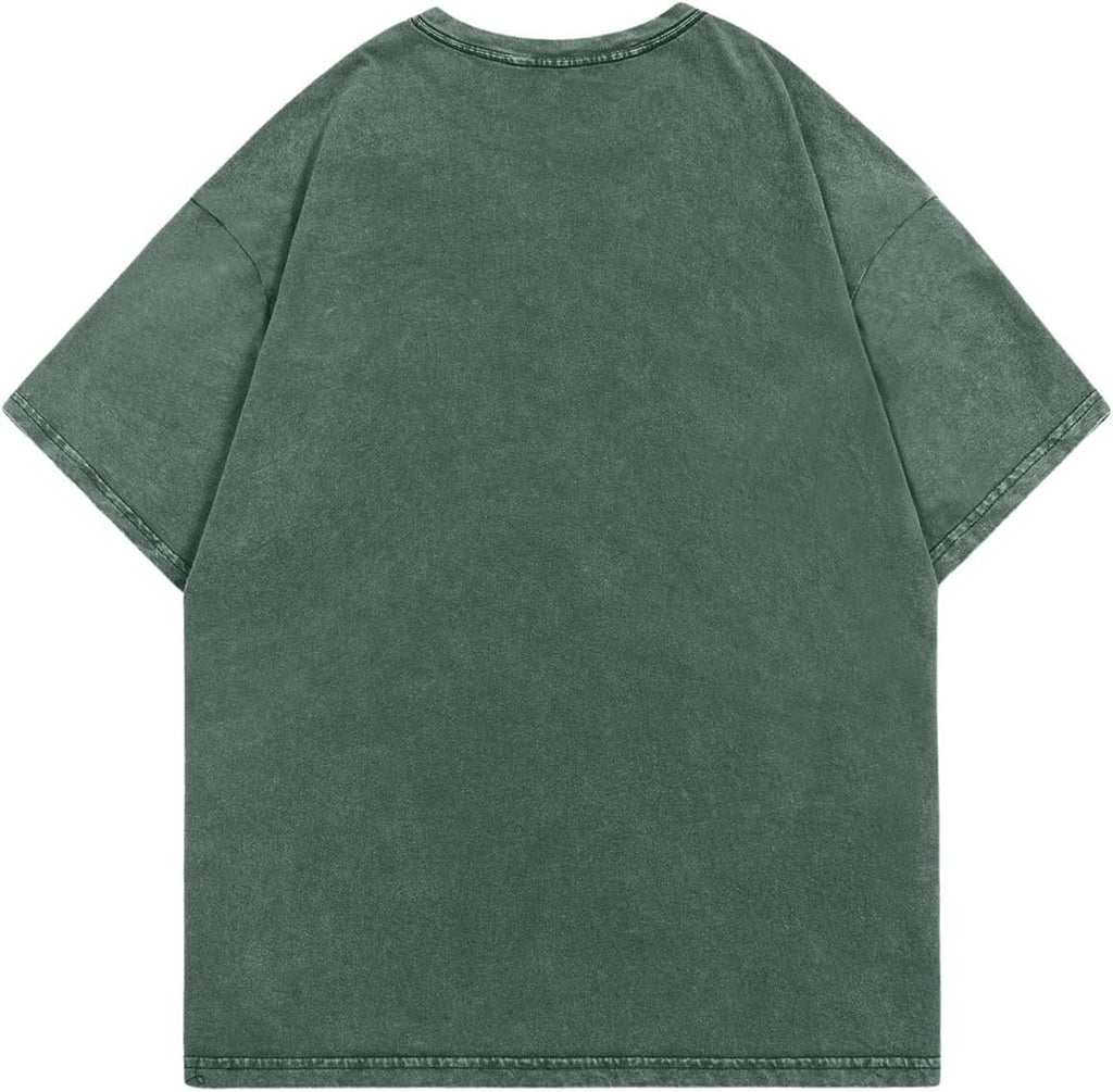 Men's Goth T Shirt Y2k Graphic Tees Short Sleeve Crewneck Vintage Streetwear Shirts