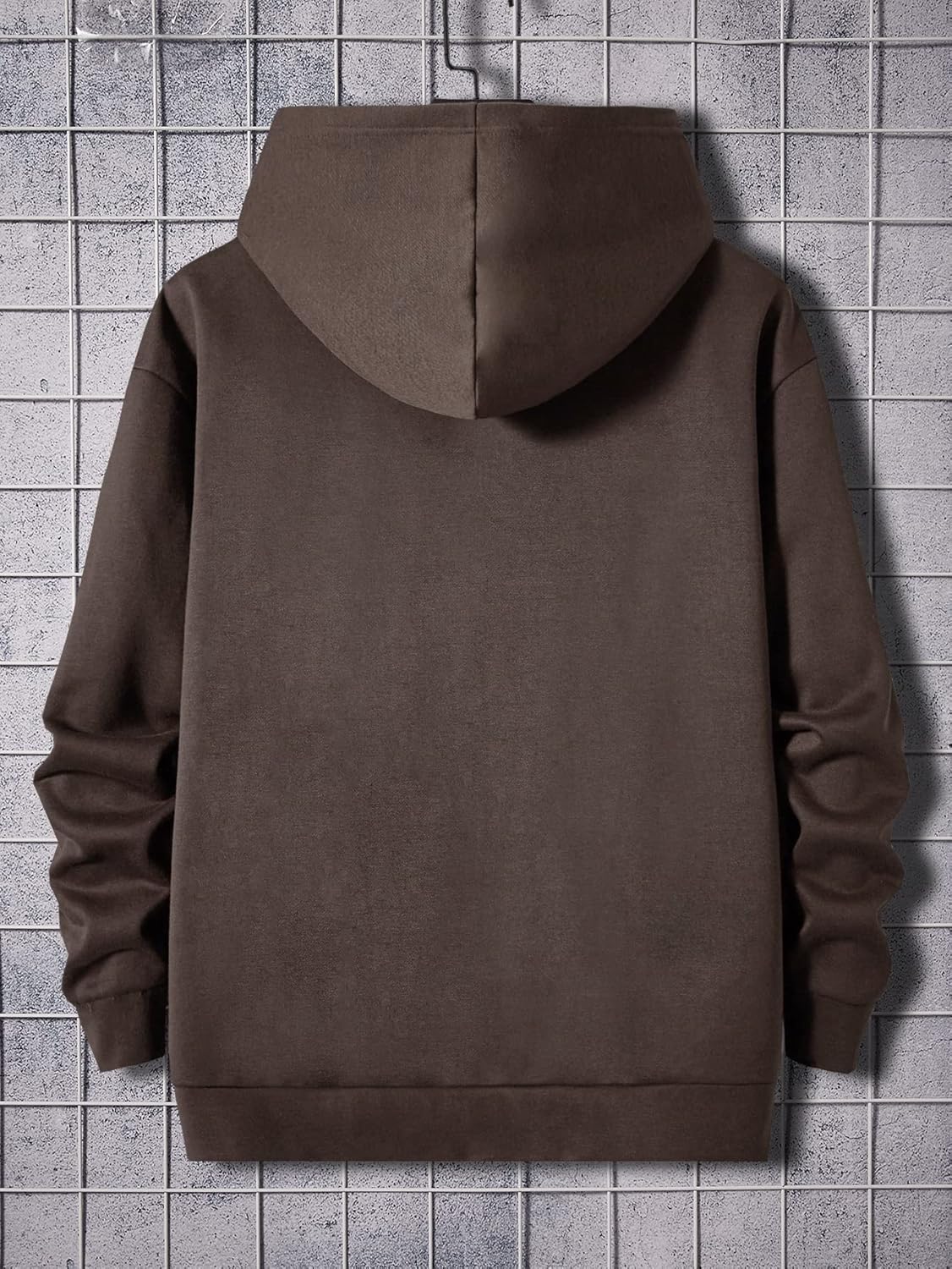 Men's Graphic Zip Up Hoodies Streetwear Jacket Letter Print Long Sleeve Sweatshirt with Pocket